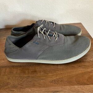 OLUKAI NOHEA MOKU GREY SHOES SIZE 14